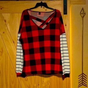 SHEIN Buffalo Plaid Top